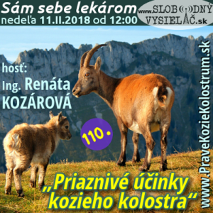 Sám sebe lekárom 110 (Priaznivé účinky kozieho kolostra)
