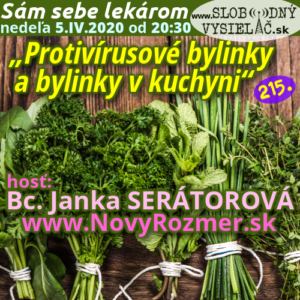 Sám sebe lekárom 215 (Protivírusové bylinky a bylinky v kuchyni)