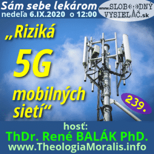 Sám sebe lekárom 239 (Riziká mobilných 5G sietí) repríza 1 Sám sebe lekárom 239 (Riziká mobilných 5G sietí) repríza