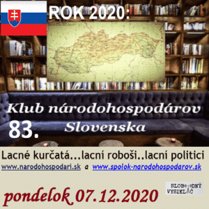 Klub národohospodárov Slovenska 83