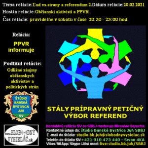 Prípravný petičný výbor referend 16 (repríza)