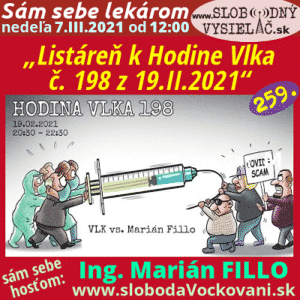 Sám sebe lekárom 259 (Listáreň k Hodine Vlka 198 z 19.II.2021)