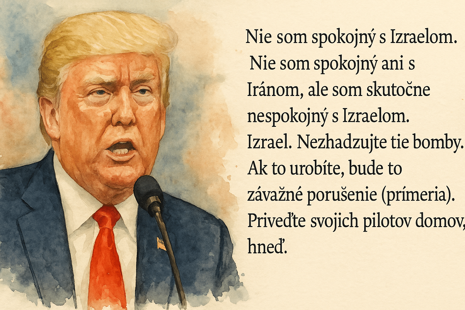Trump tvrdí, že Irán aj Izrael porušili prímerie. 10