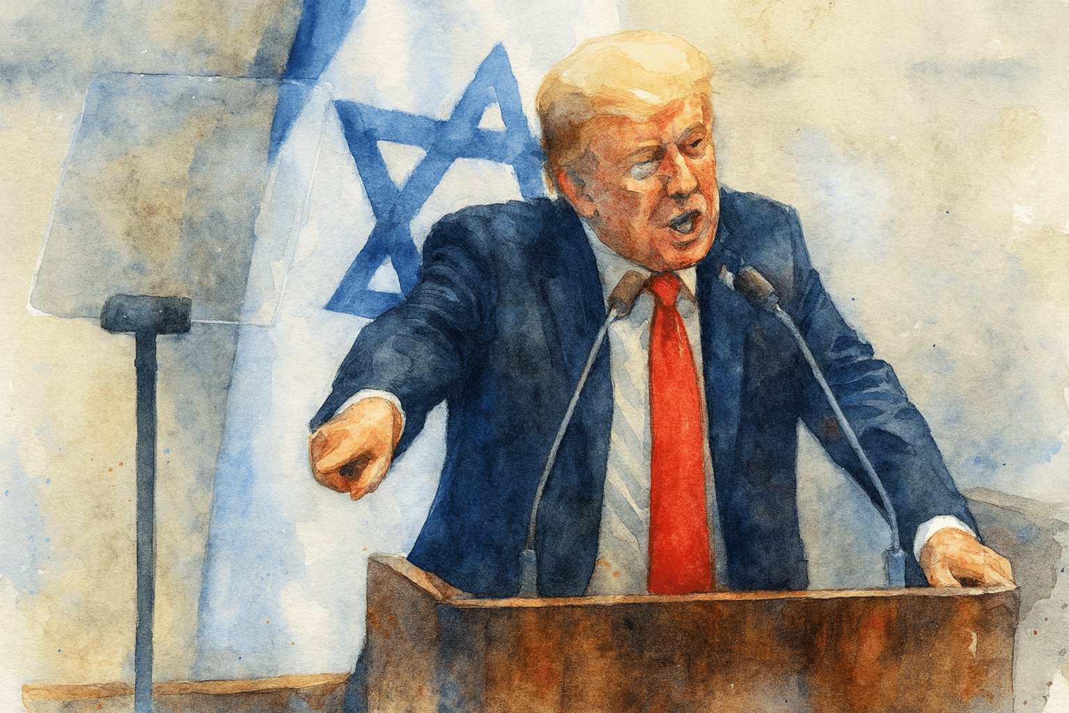 Trump v Izraeli: Pred Iránom musíme vyriešiť Rusko. 12